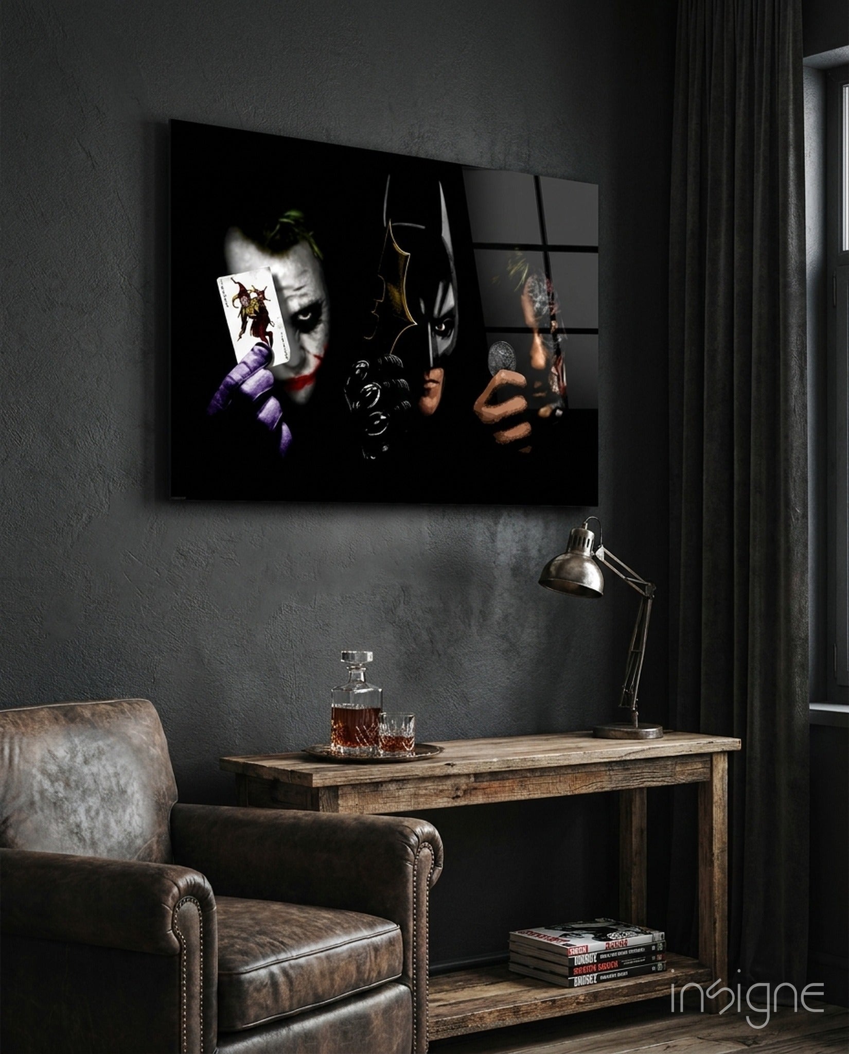 Batman, Joker, Harvey Glass Art