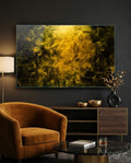 Yellow Smoke Glass Wall Art