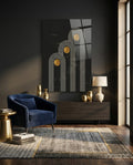 Three Dots Glass Wall Art