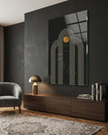 The Dot and Lines Glass Wall Art