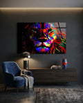 Lion Glass Wall Art