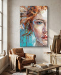 Woman  Glass Wall Art