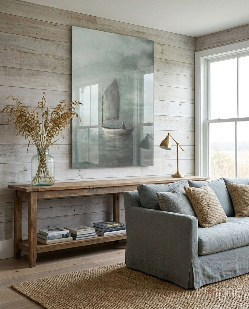 Loneliness Glass Wall Art