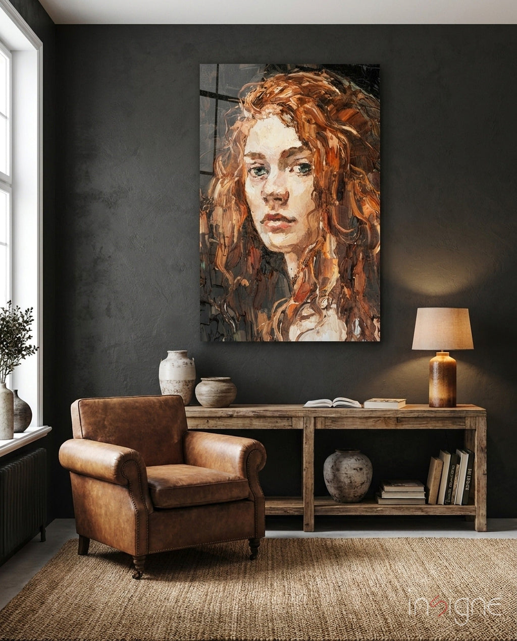 Woman  Glass Wall Art