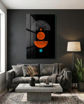 Dots Under the Rainbow Glass Wall Art