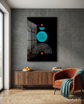 Dot Under the Rainbow Glass Wall Art