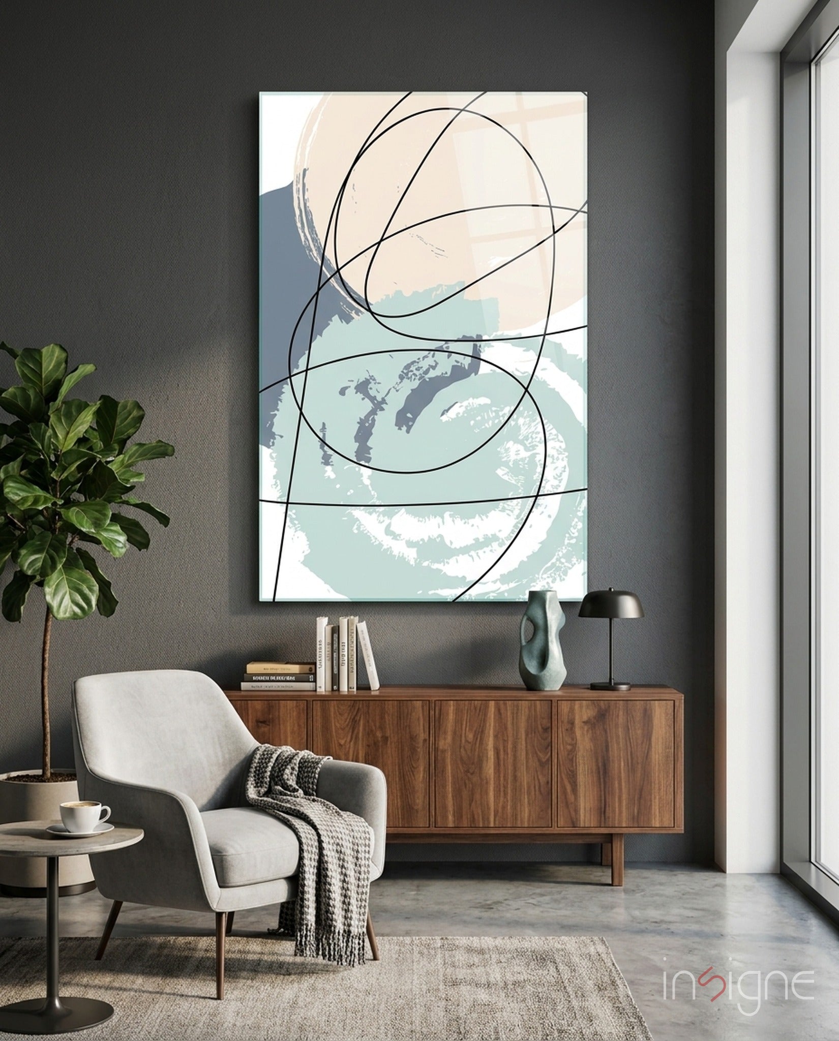 Chaotic Glass Wall Art