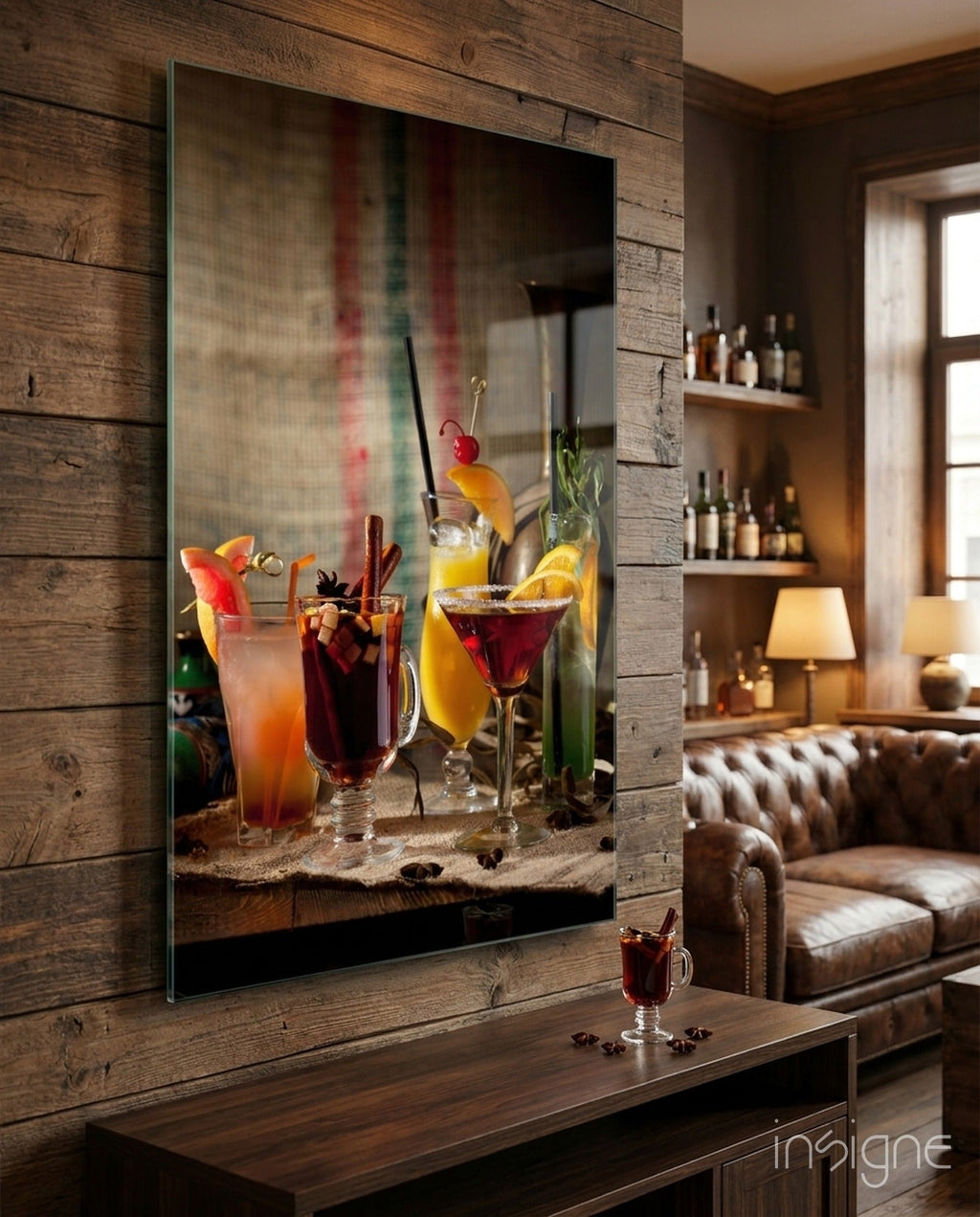 Cocktails Glass Wall Art