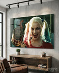 Harley Quinn Glass Wall Art