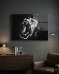 Lion Glass Wall Art