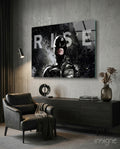 Batman Rise Glass Wall Art