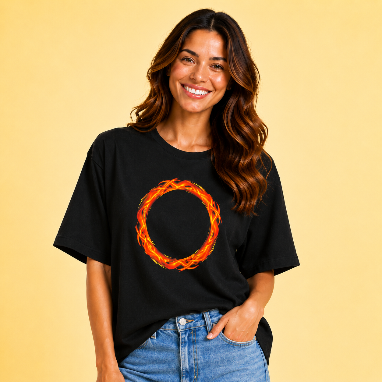 Blaze Your Own Way Ring Of Fire T-Shirt