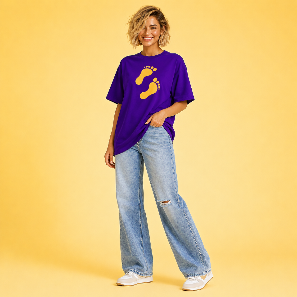 Leave Your Mark Footprints T-Shirt