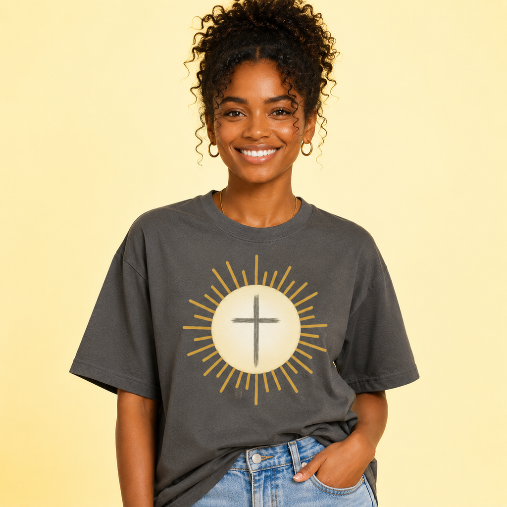 Centered In Light Garment Dyed Heavyweight T-Shirt
