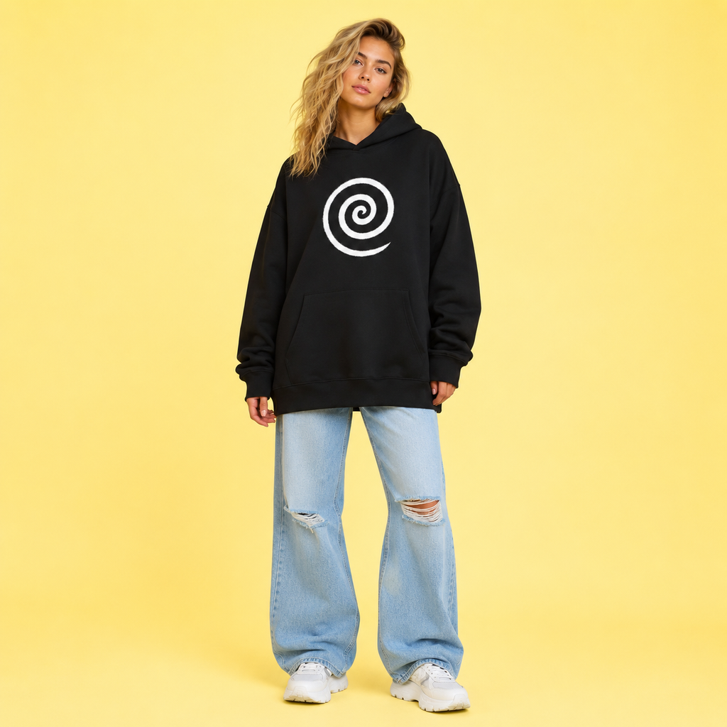 Divine Spiral Oversized Heavyweight Hoodie