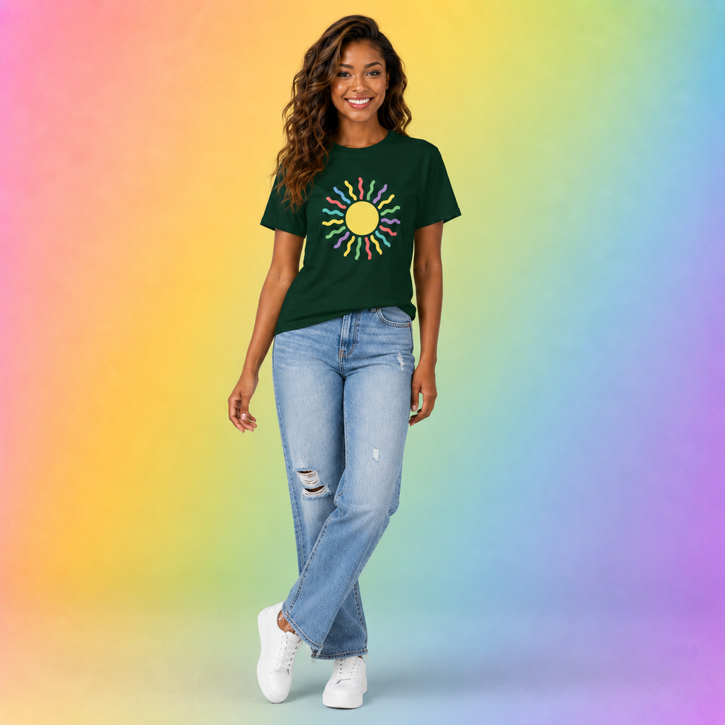 Enchanted Rainbow Sun T-Shirt
