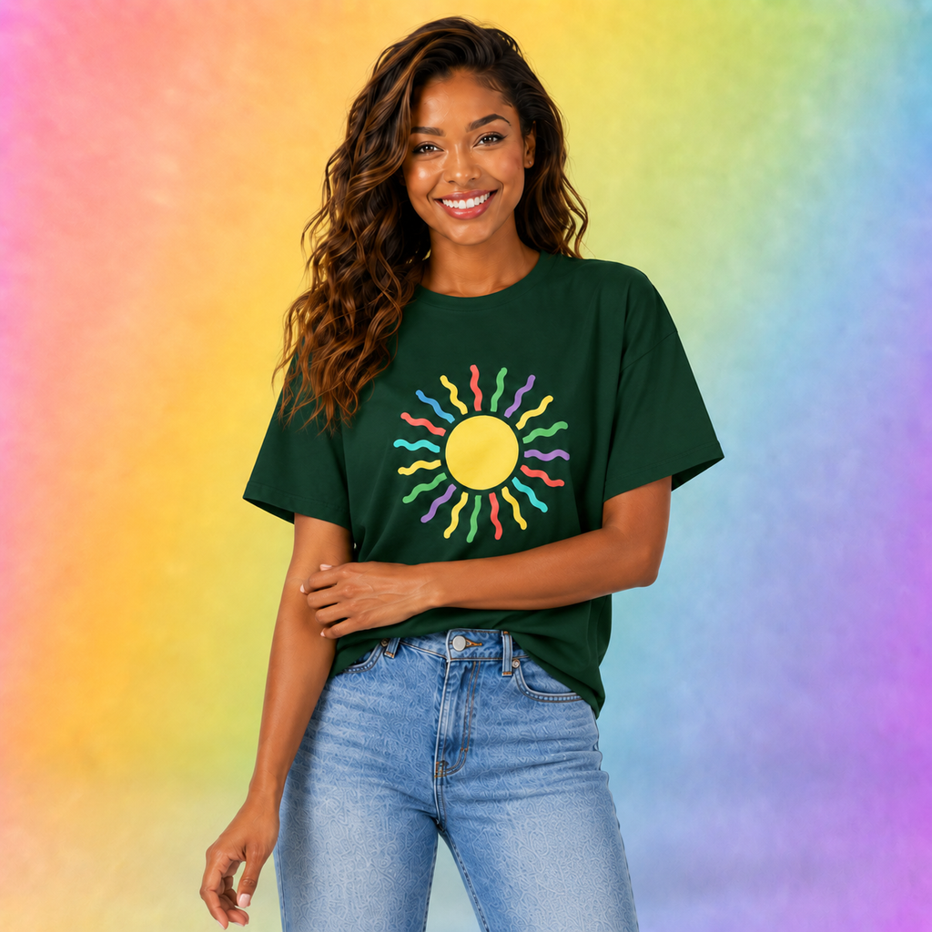 Enchanted Rainbow Sun T-Shirt