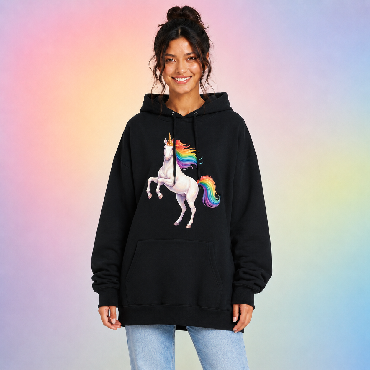 Classic Rainbow Unicorn Hoodie