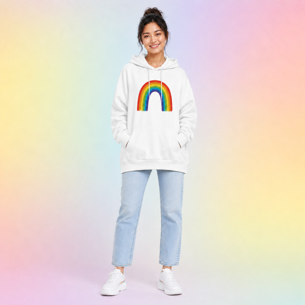 Classic Rainbow Relaxed Hoodie