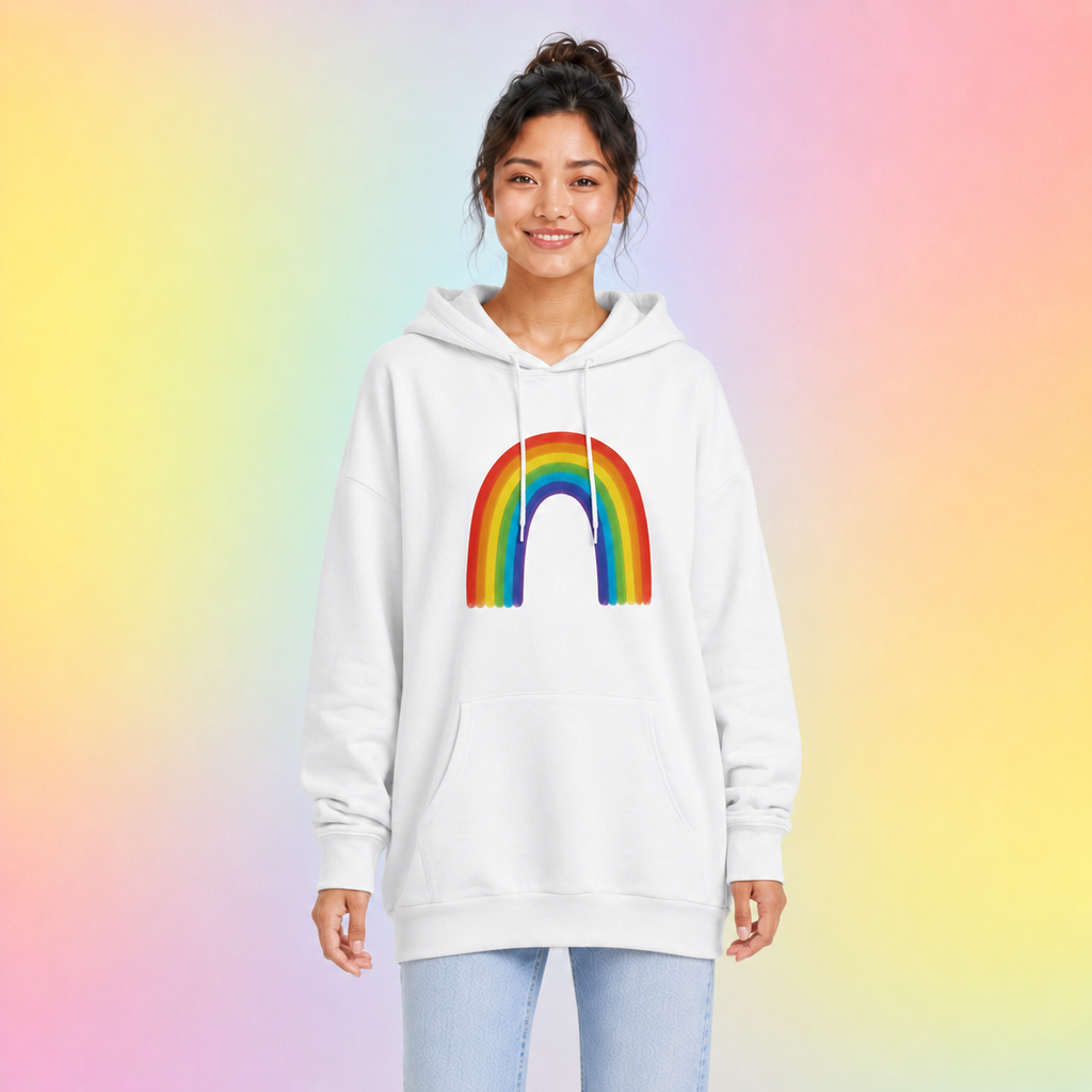 Classic Rainbow Relaxed Hoodie