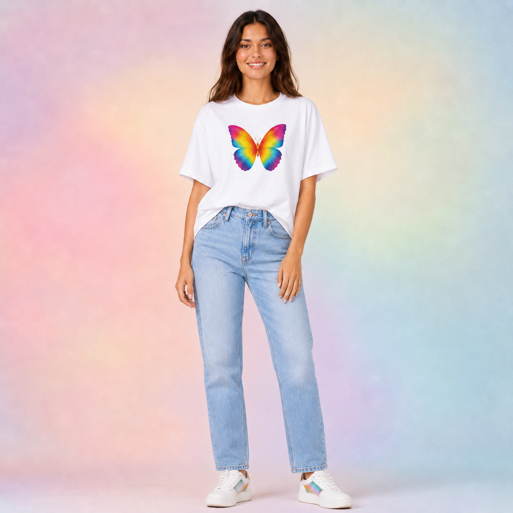 Rainbow Butterfly T-shirt