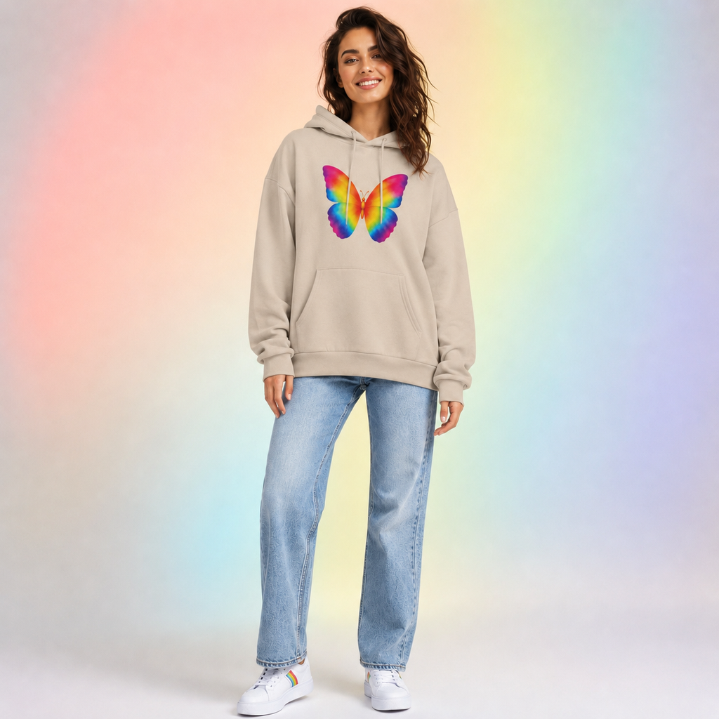 Rainbow Butterfly Sweatshirt