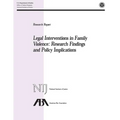 Legal Interventions in Family Violence: Research Findings and Policy Implications - Paperback