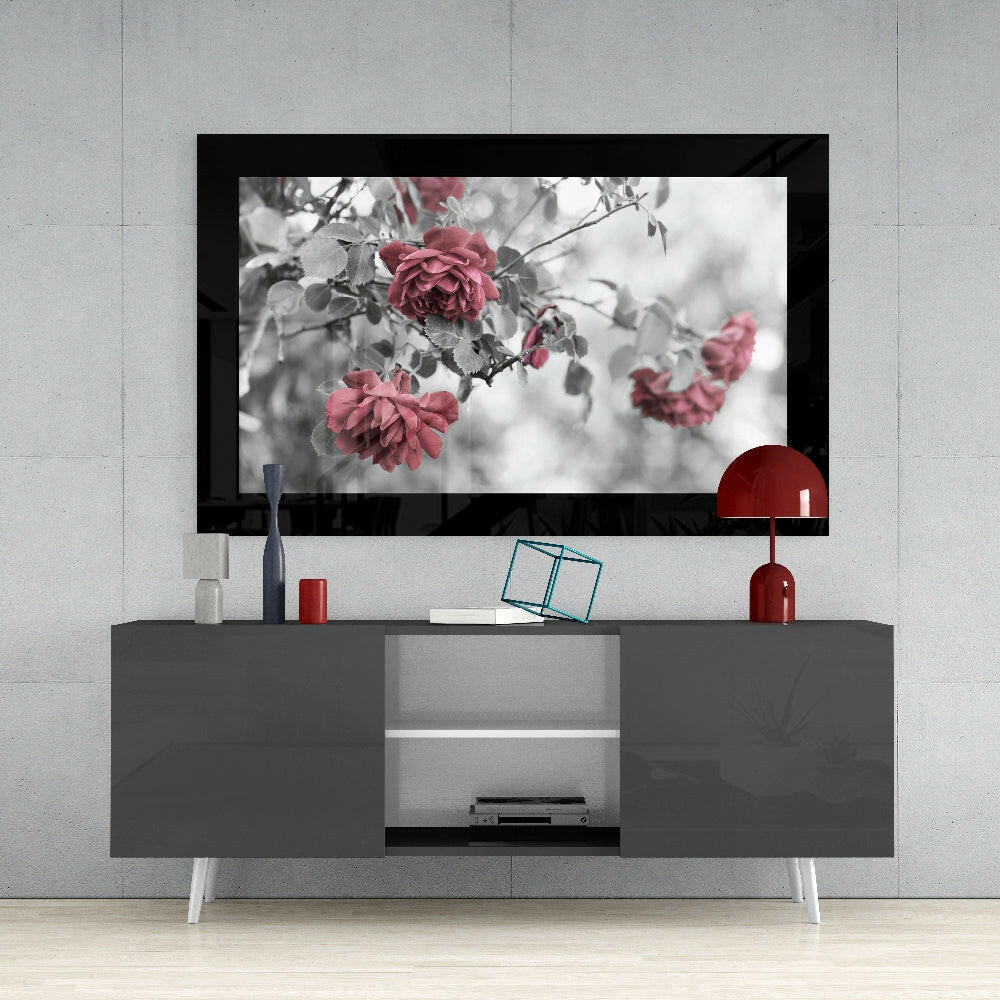 Rosewood Glass Wall Art