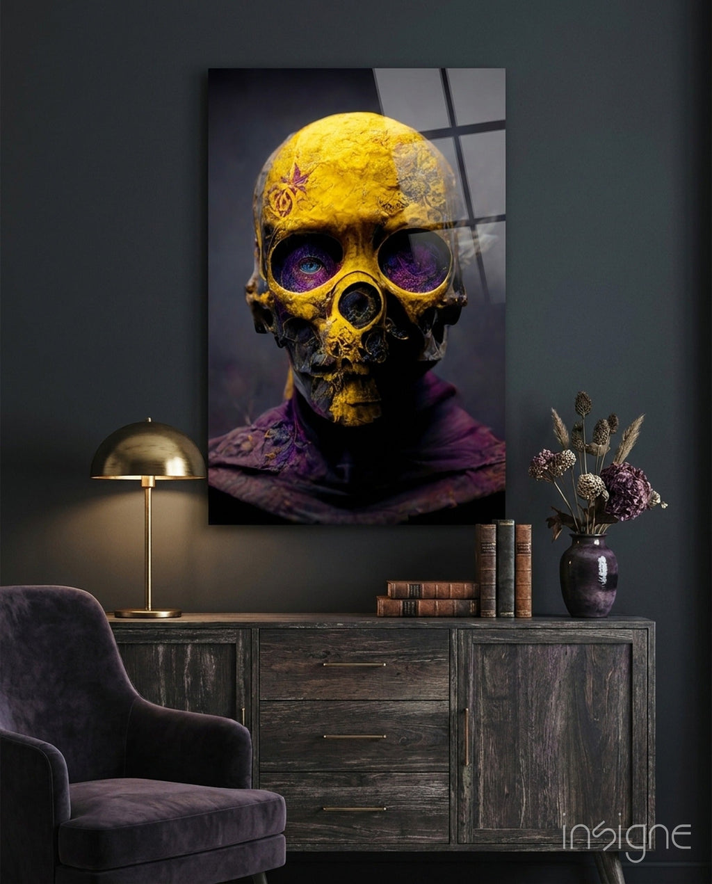 Skull Glass Art  || Designers Collection