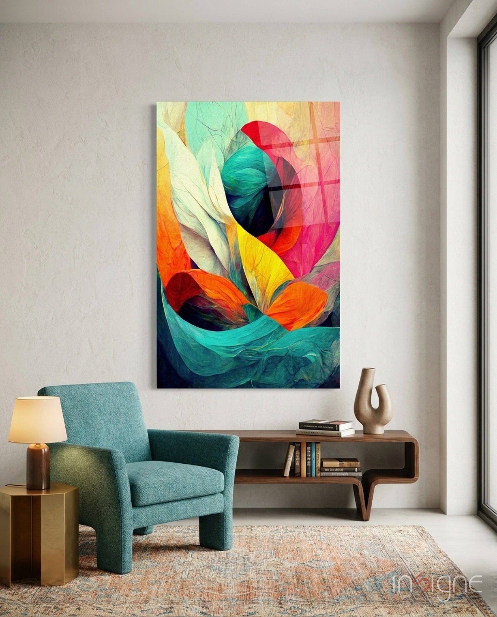 Hidden Swan Glass Wall Art  || Designer Collection