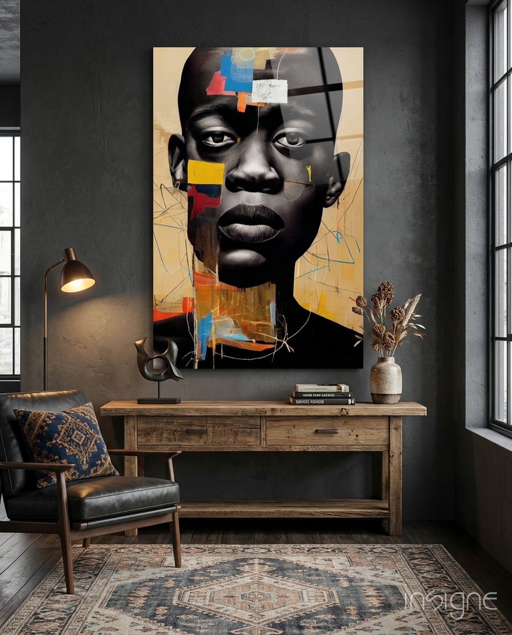 The Rebellious Look Glass Wall Art  || Designer Collection