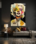 Marilyn Monroe Glass Wall Art  || Designer Collection