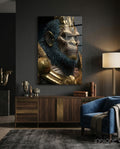 Ape King Glass Wall Art  || Designer Collection