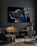 Space Dog Glass Wall Art  || Designer Collection
