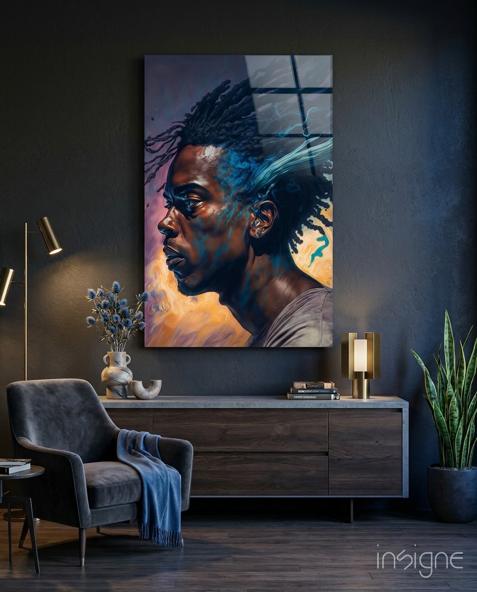 Roy Woods Glass Wall Art  || Designer Collection