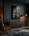 Nobility of the Lion Glass Wall Art  || Designer Collection