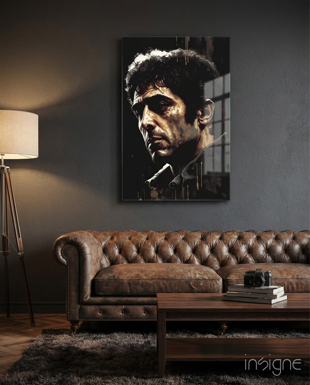 Al Pacino Glass Wall Art  || Designer Collection