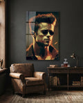 Fight Club - Tyler Durden Glass Wall Art  || Designer Collection