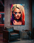 Harley Quinn Glass Wall Art  || Designer Collection