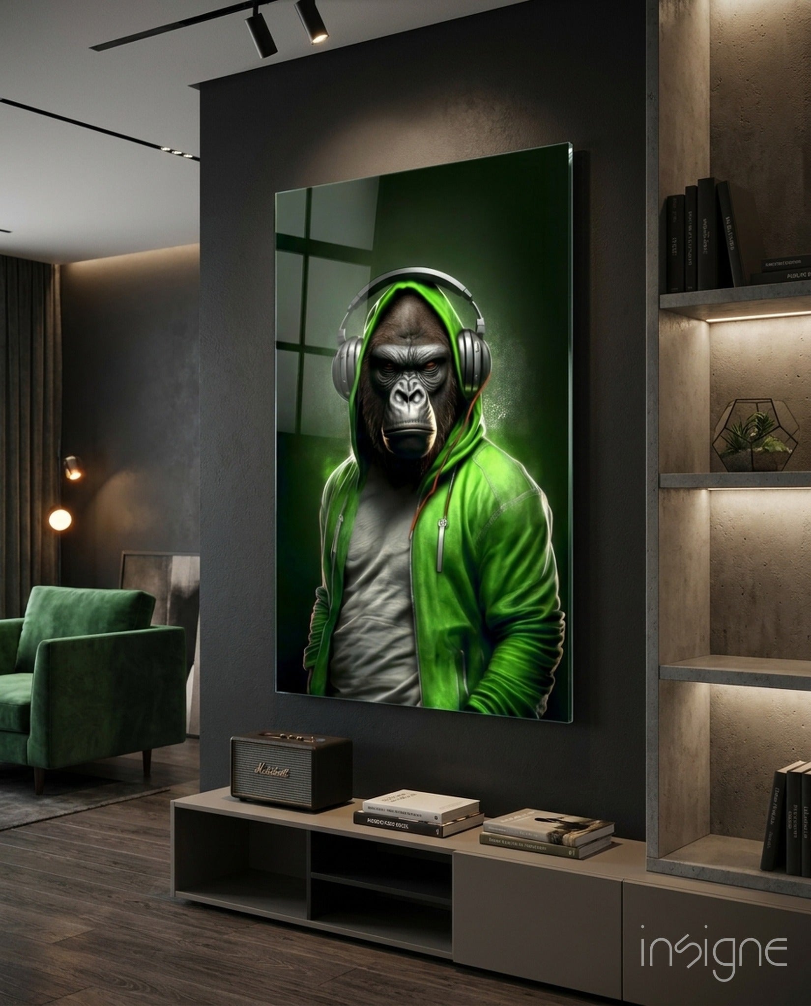 Animal Vogue Glass Wall Art|| Designer's Collection