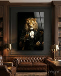 Gentleman Glass Wall Art|| Designer's Collection