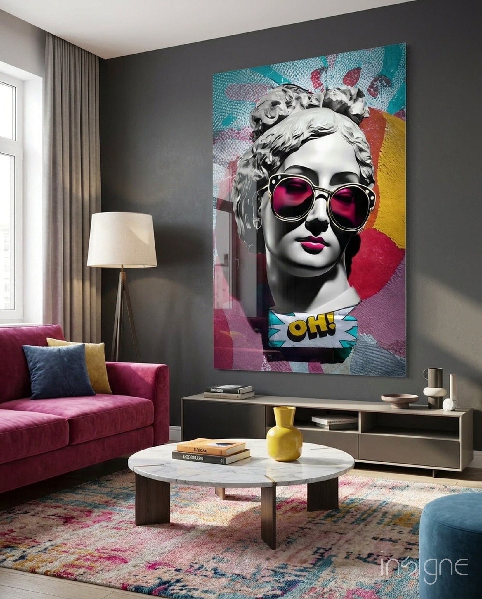 Oh! Glass Wall Art || Designer Collection