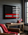 USA-Canada Flag Glass Wall Art || Designer Collection