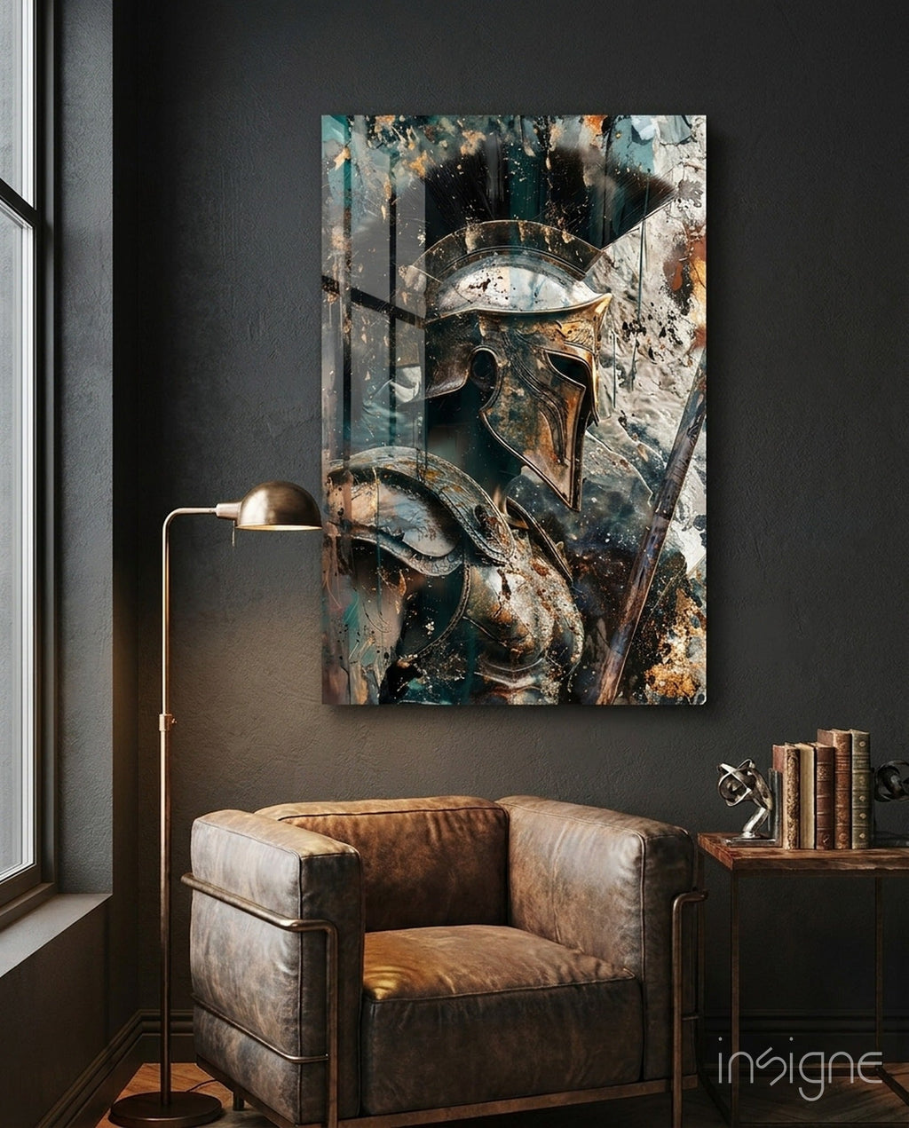 Gladiator Glass Wall Art || Designer Collection