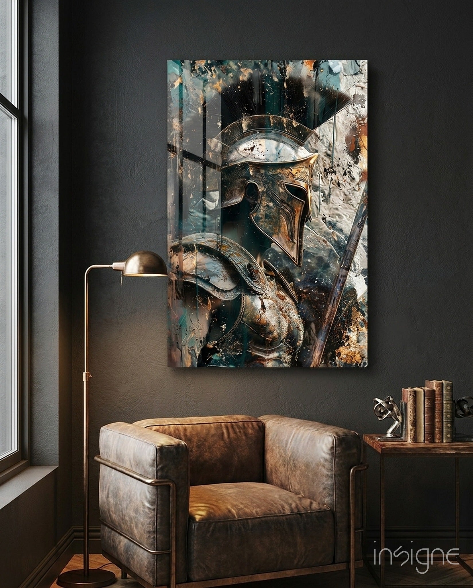Gladiator Glass Wall Art || Designer Collection
