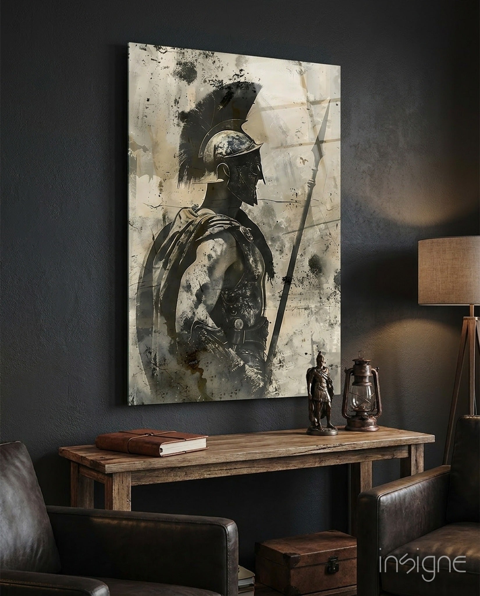 Gladiator Glass Wall Art || Designer Collection