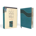 Niv, Premium Gift Bible, Leathersoft, Blue, Red Letter Edition, Indexed, Comfort Print - Imitation Leather