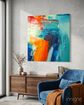 Abstract Glass Wall Art