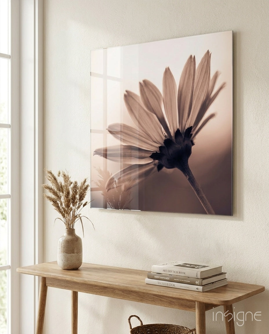 Flower Glass Wall Art
