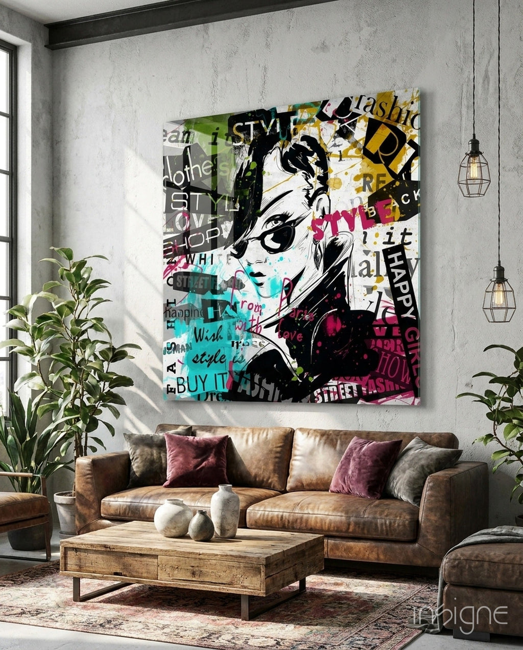 Fashion Glass Wall Art